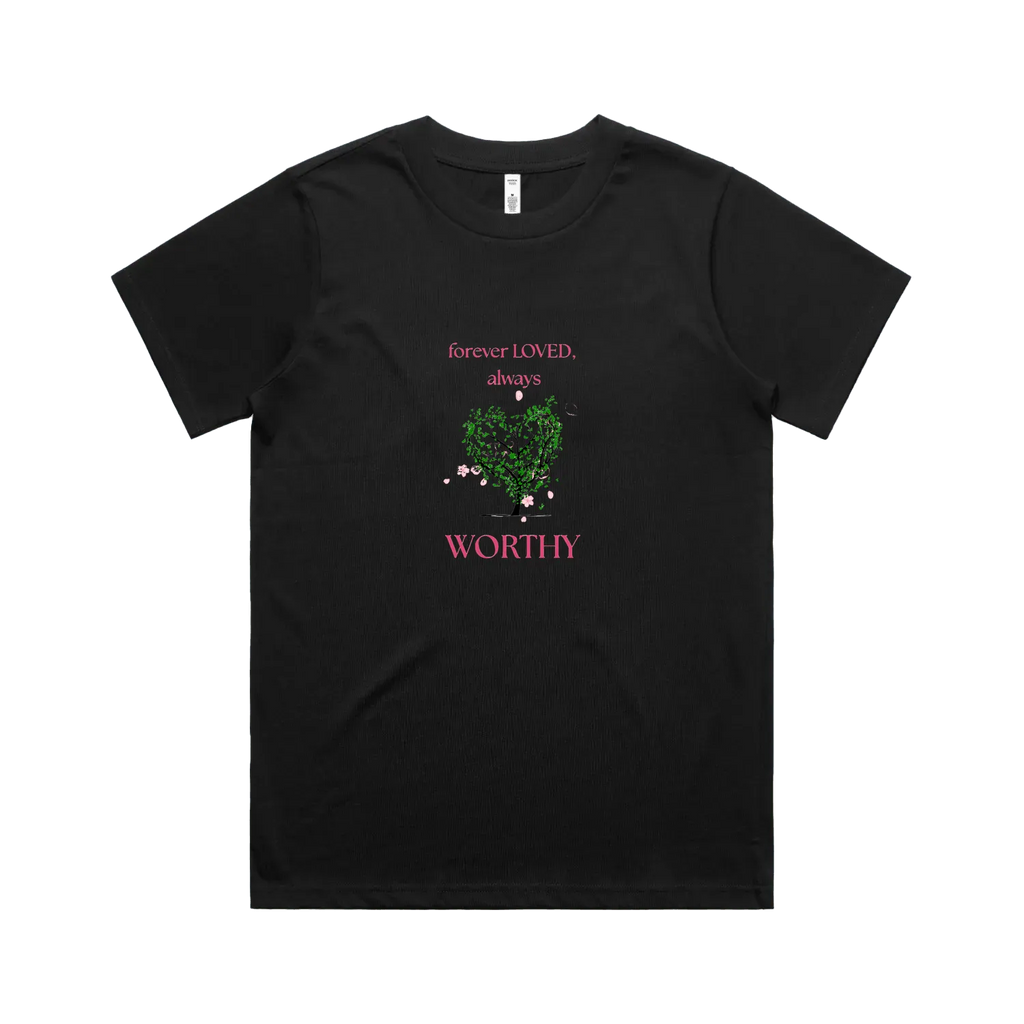Black front flat lay