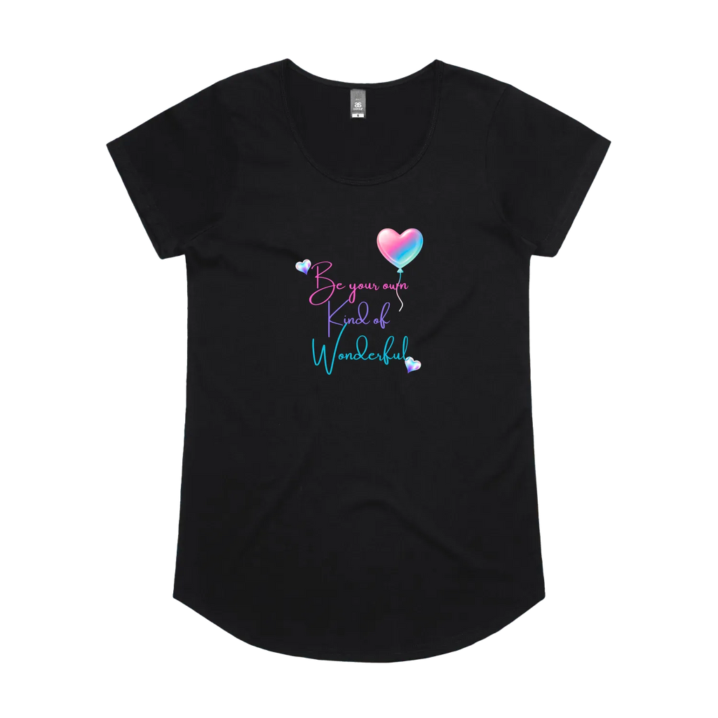 Black front flat lay