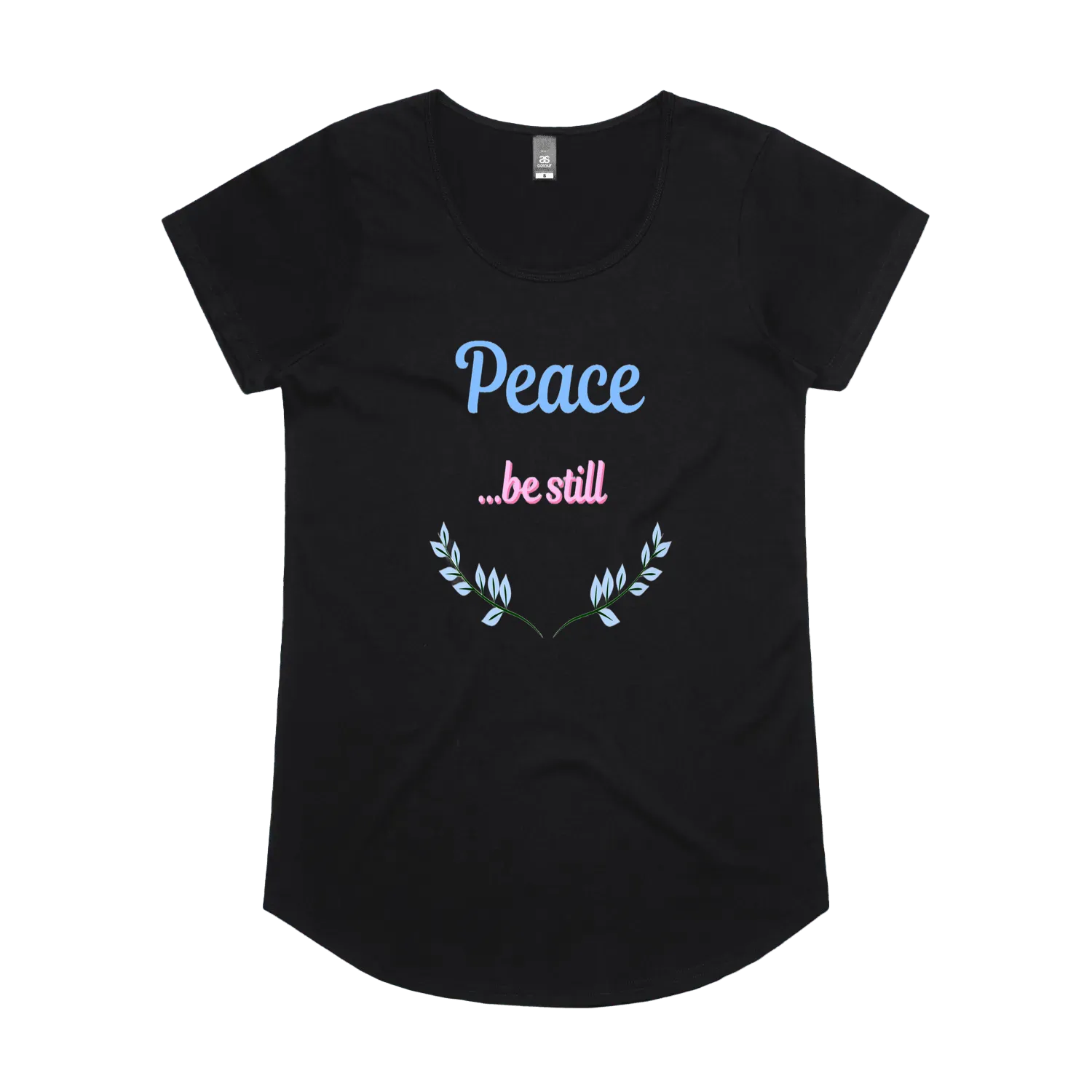 Black front flat lay