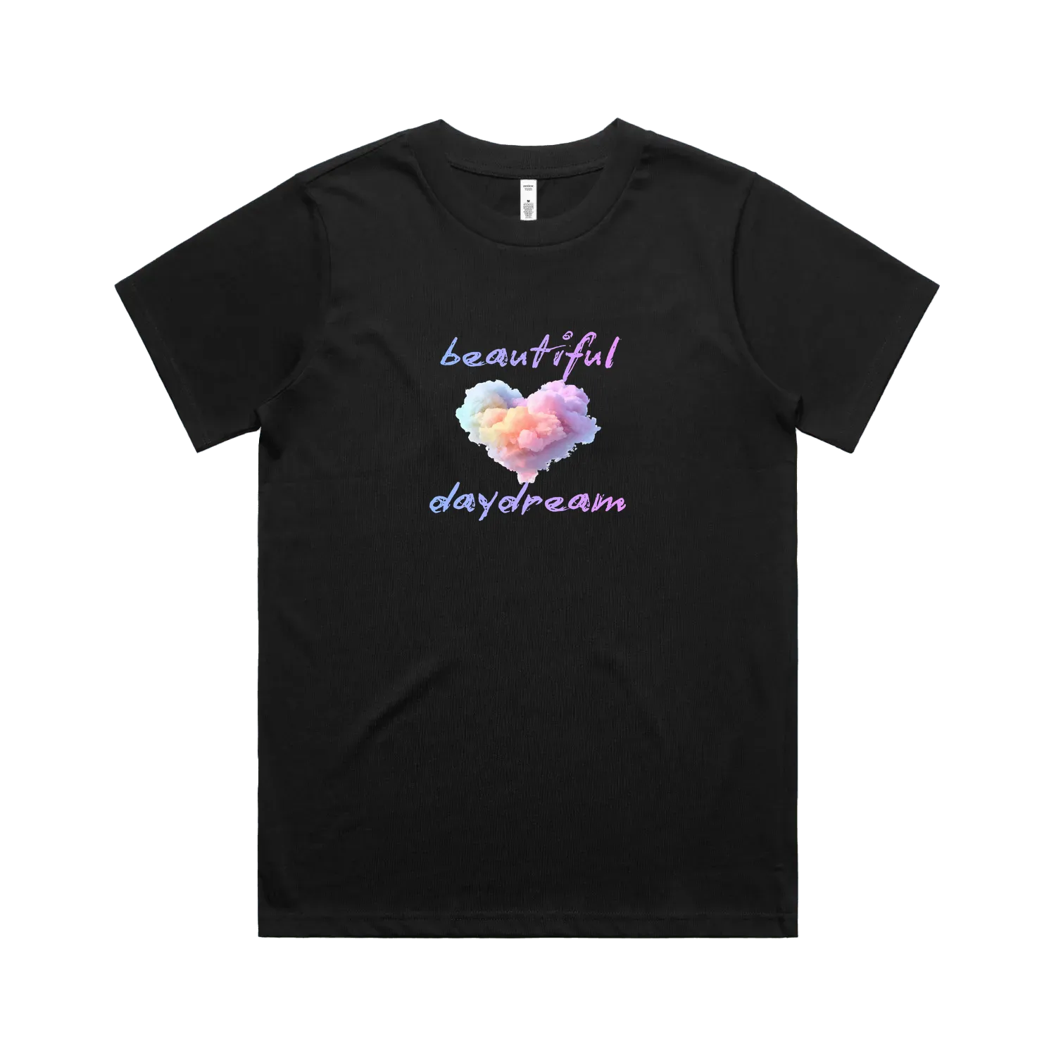 Black front flat lay