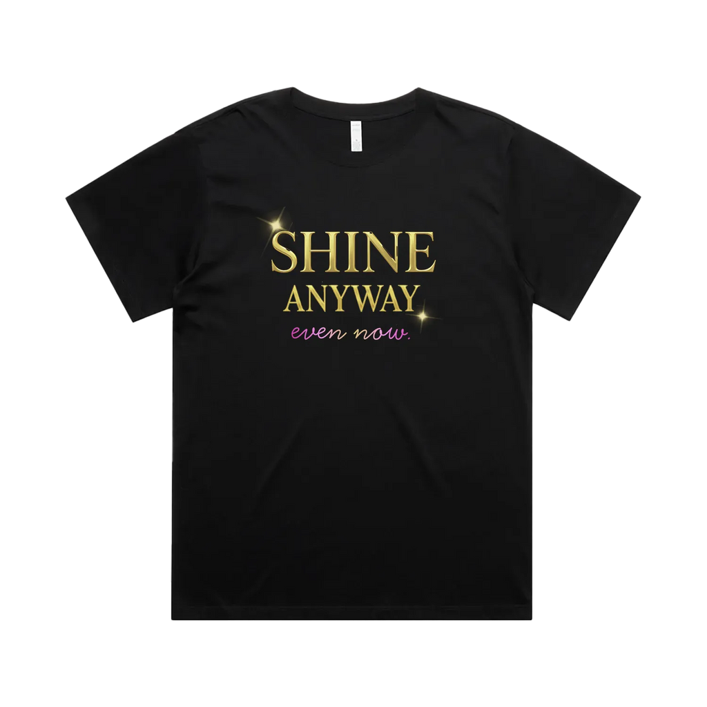 Black front flat lay