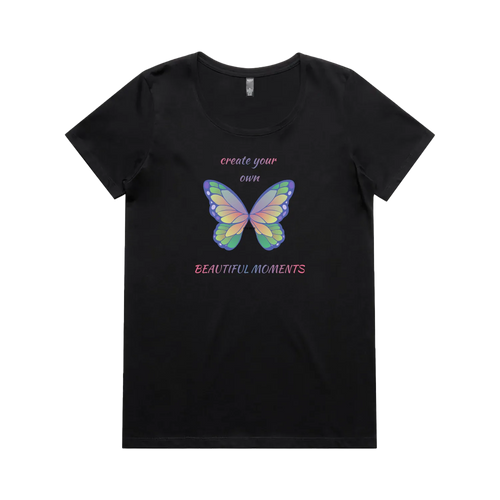 Black front flat lay