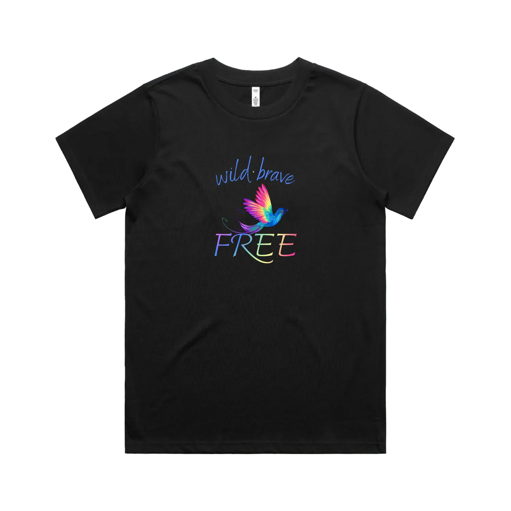 Black front flat lay