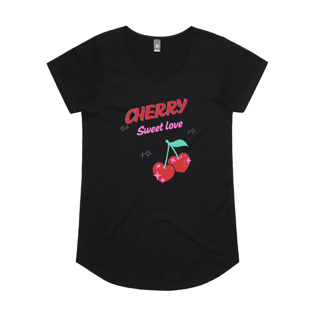 Black front flat lay