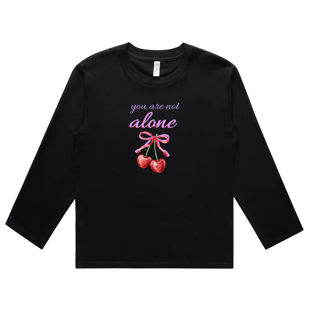 Black front flat lay