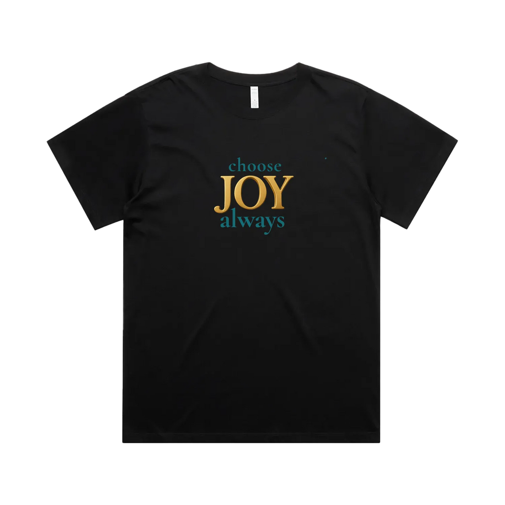 Black front flat lay