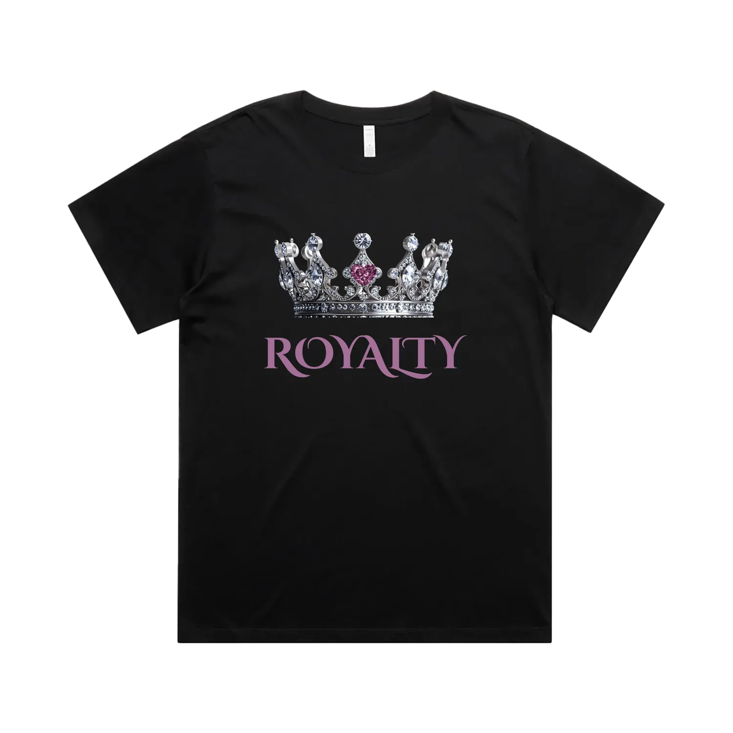 Black front flat lay