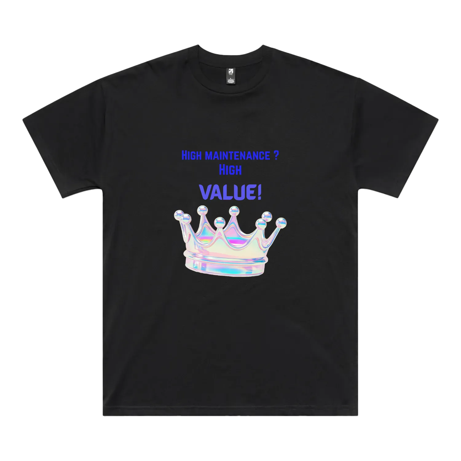 Black front flat lay