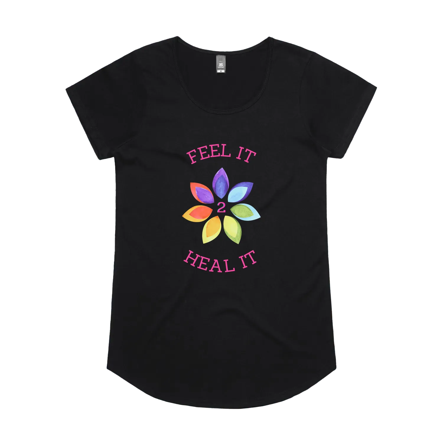 Black front flat lay