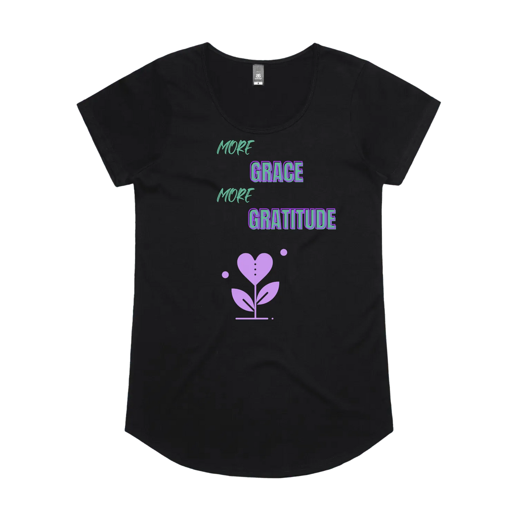 Black front flat lay