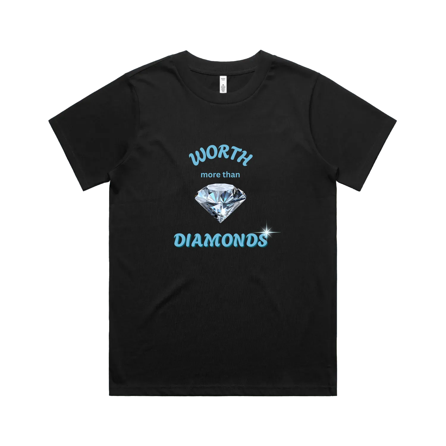 Black front flat lay