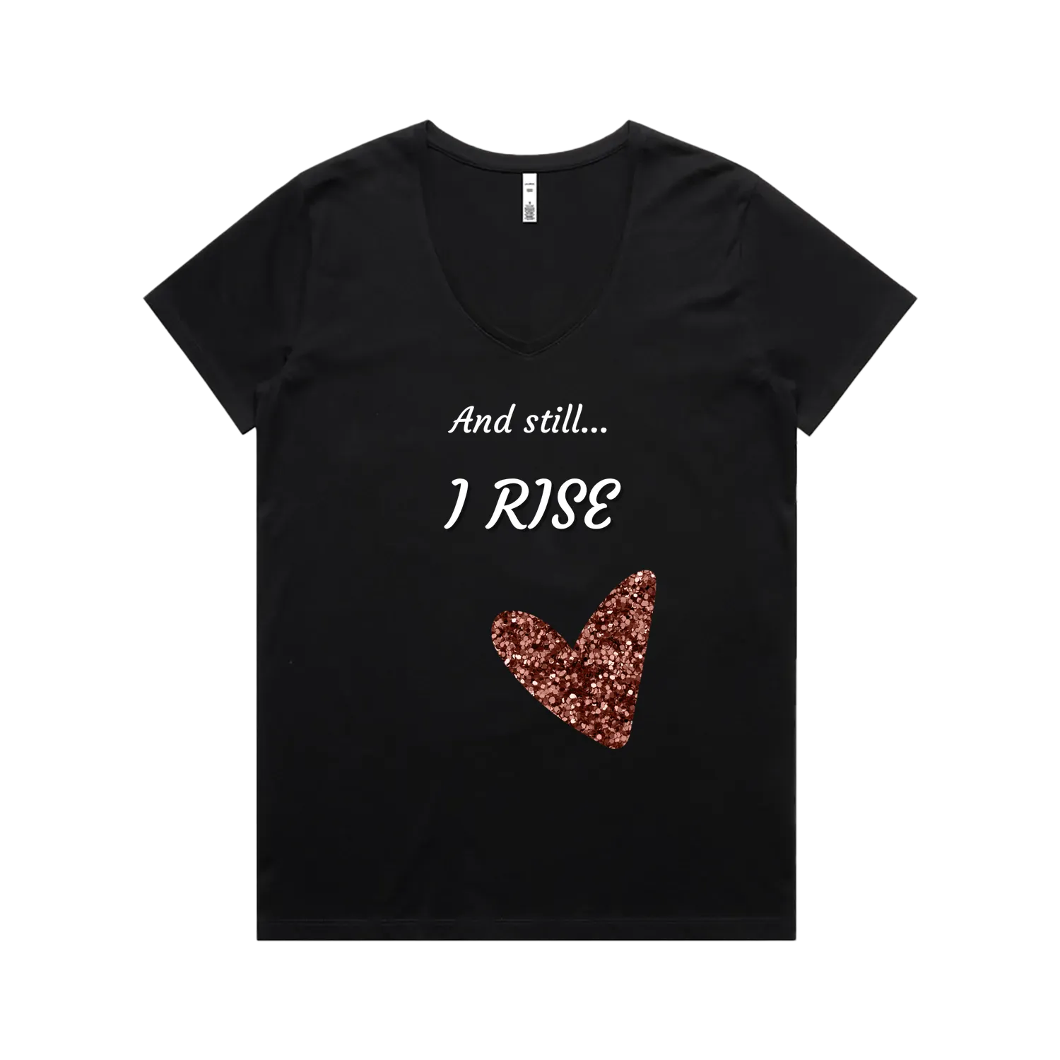 Black front flat lay