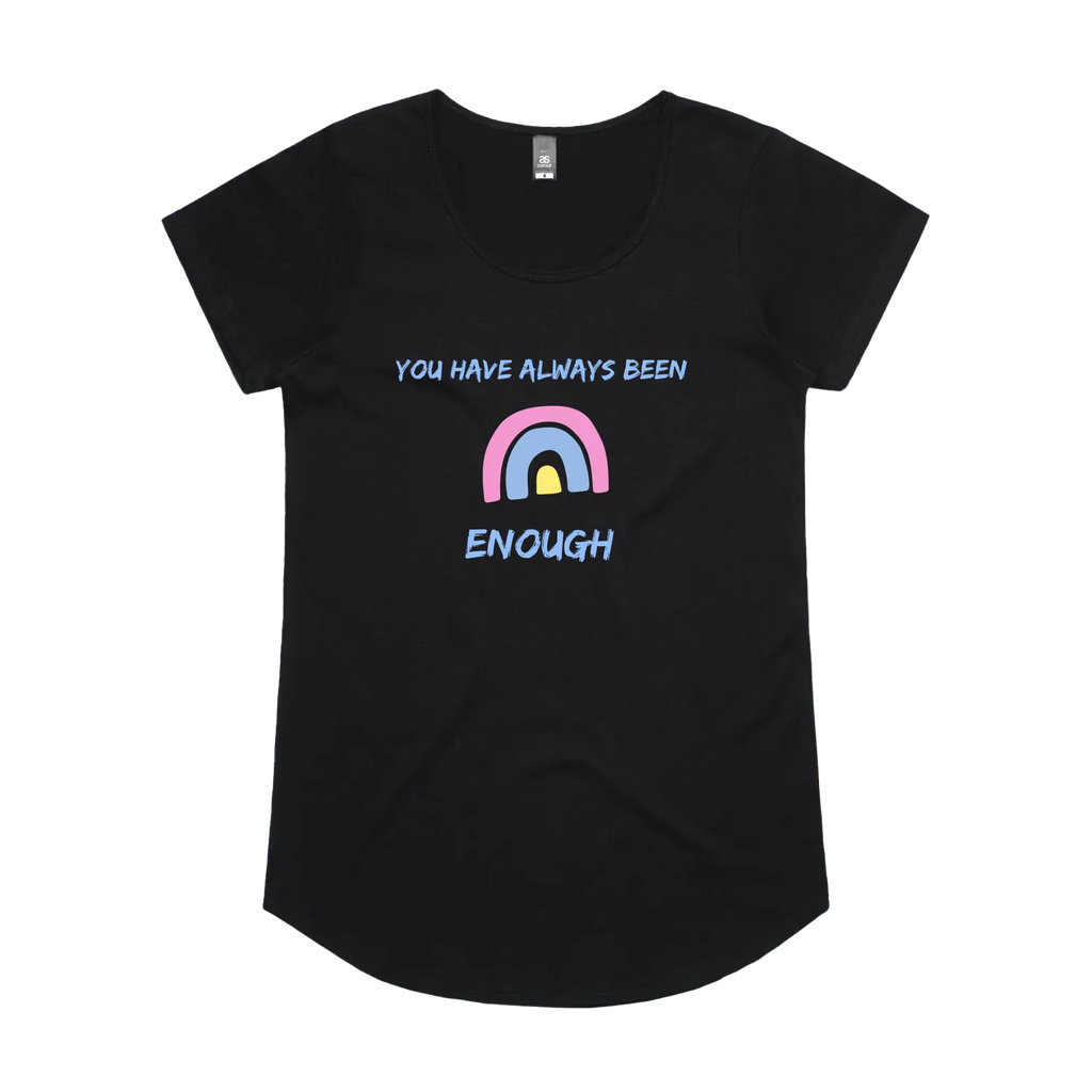 Black front flat lay