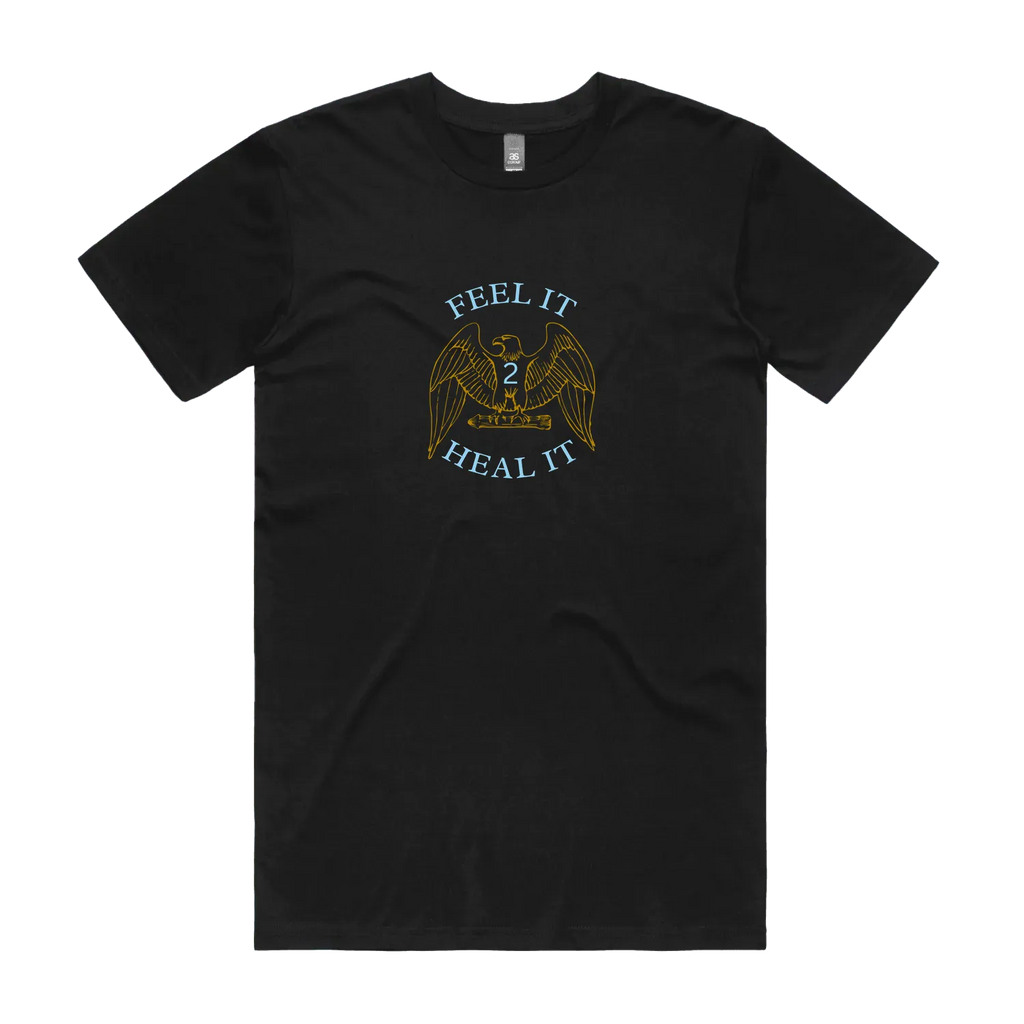 Black front flat lay