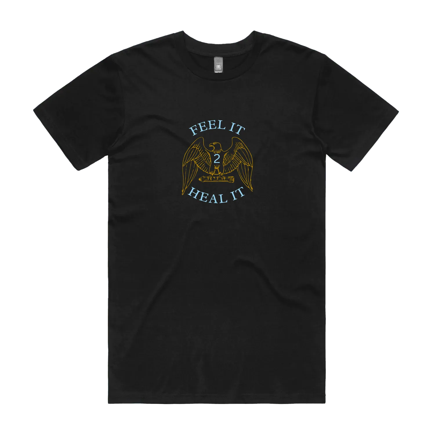 Black front flat lay