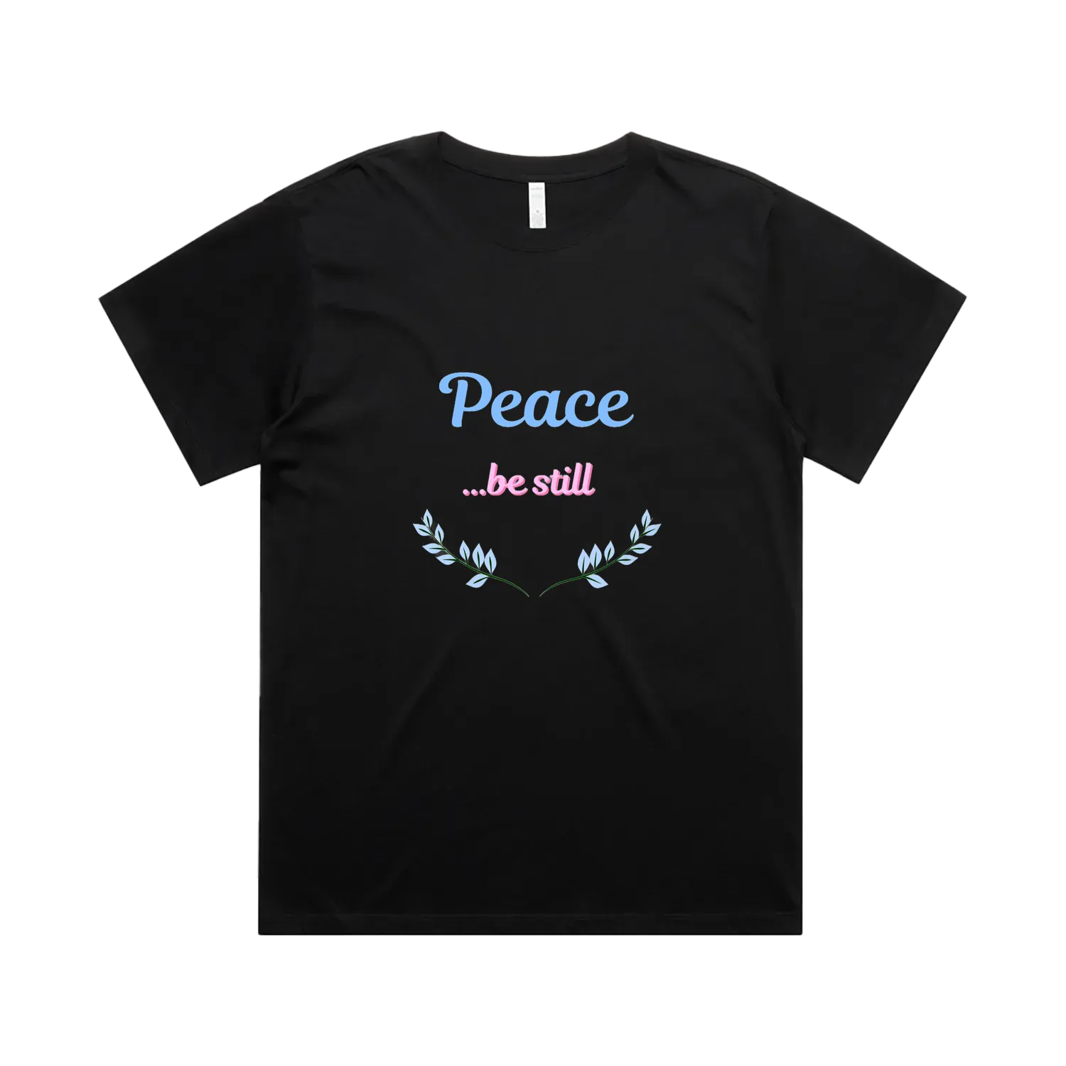 Black front flat lay