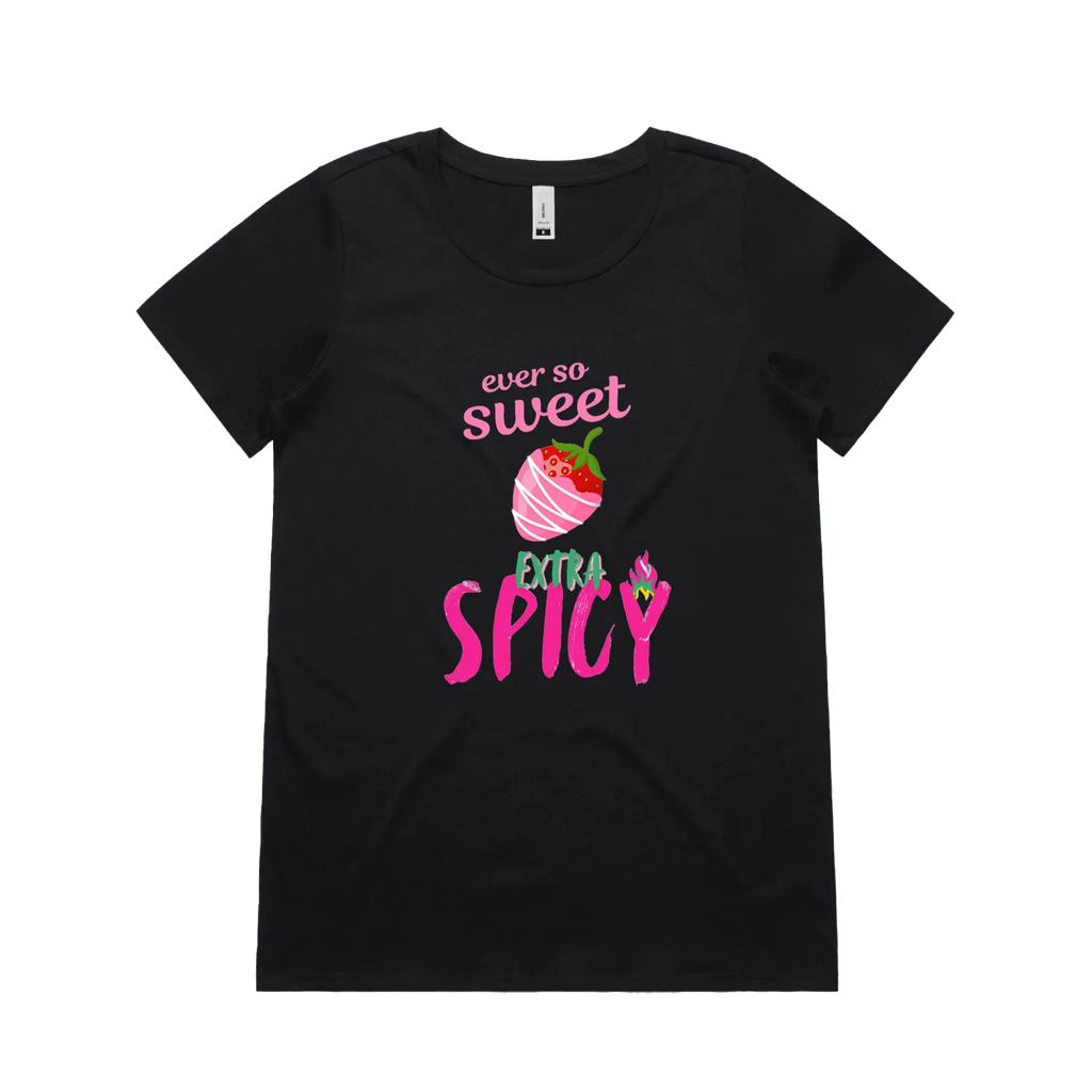 Black front flat lay