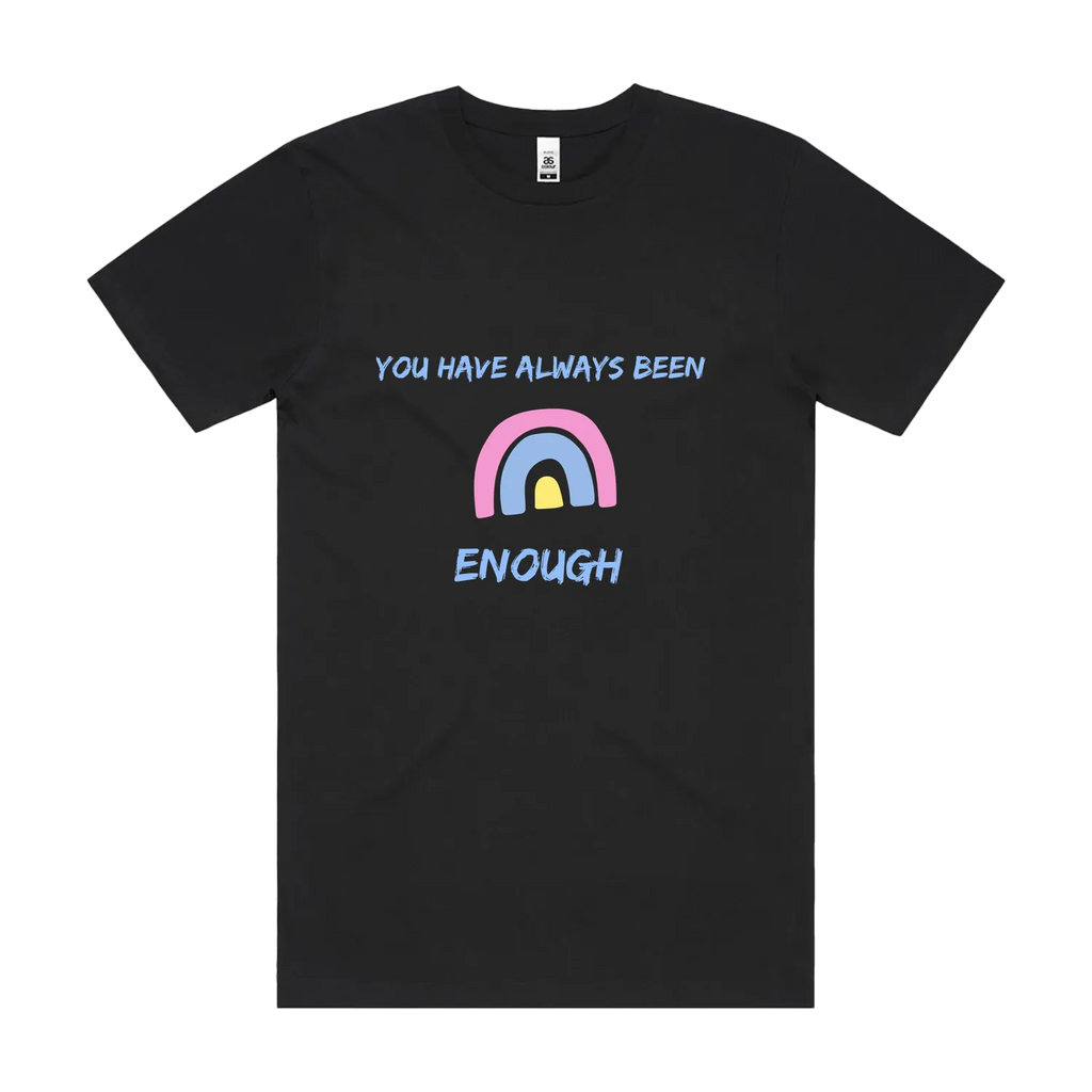 Black front flat lay