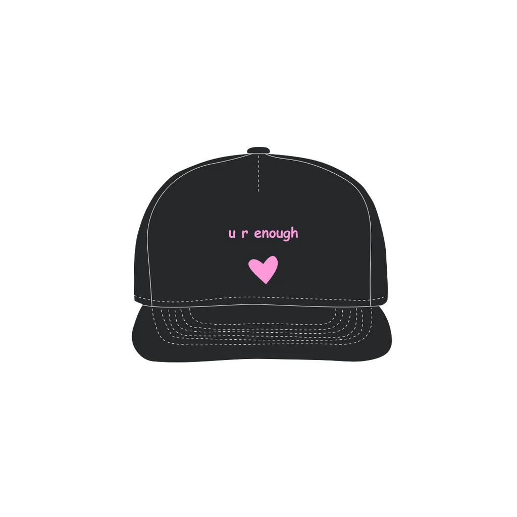 Black front flat lay