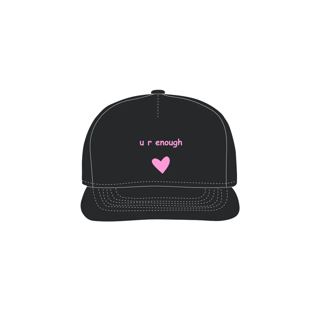 Black front flat lay