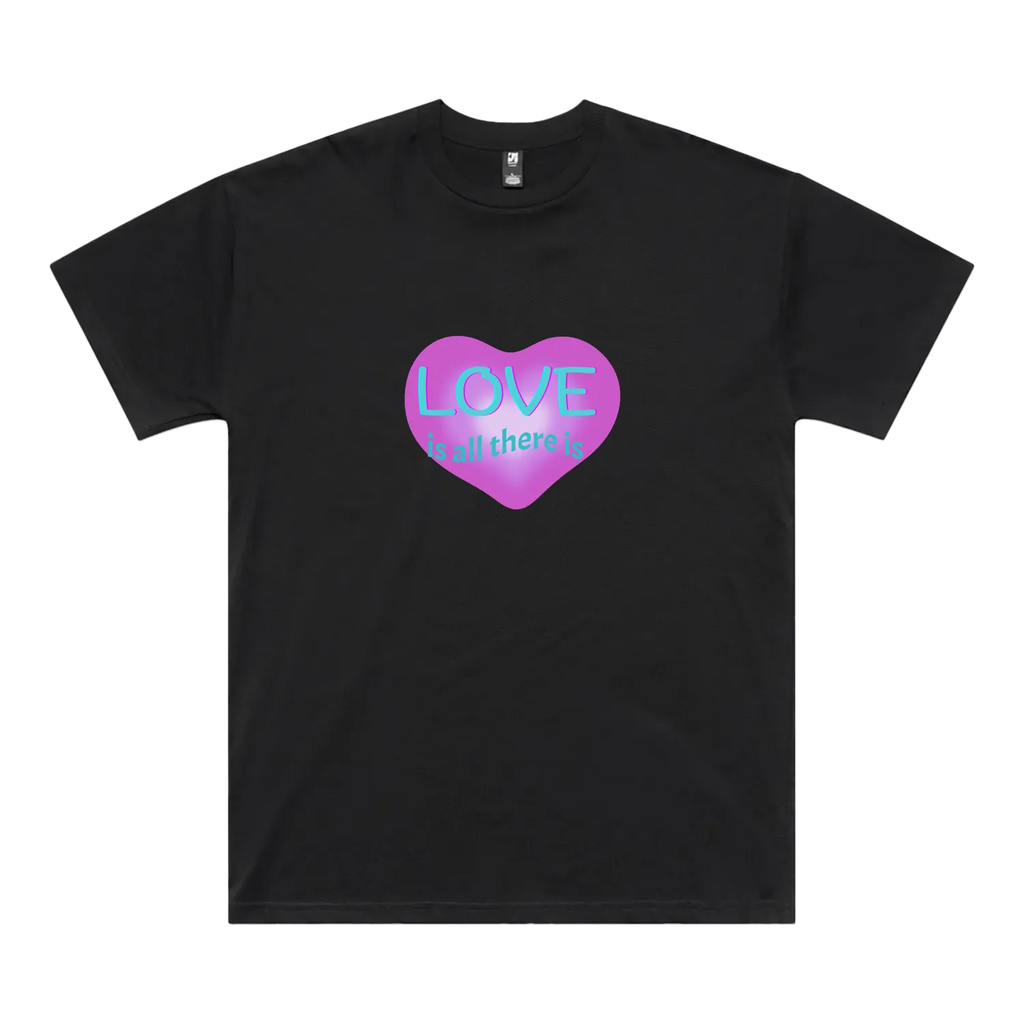 Black front flat lay