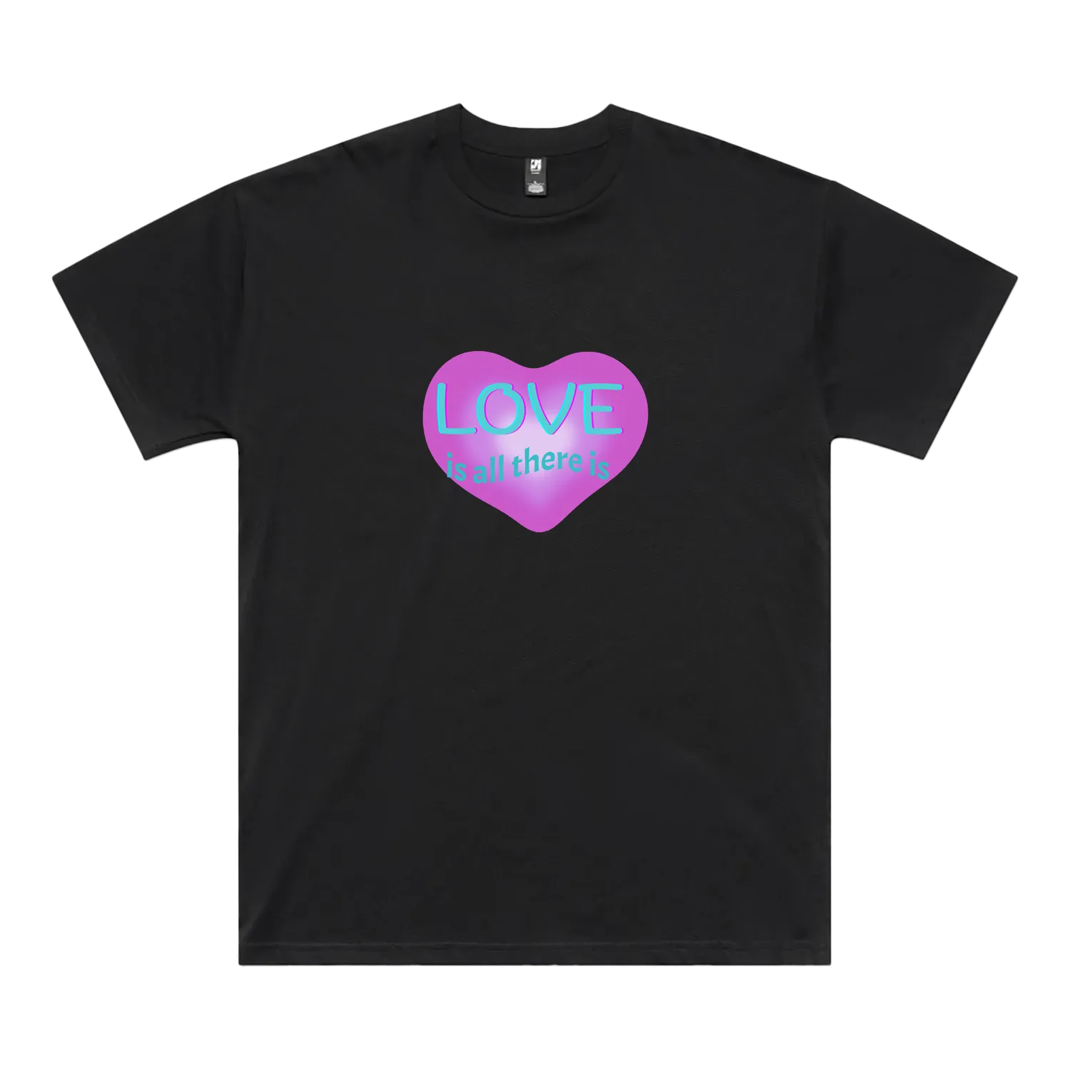 Black front flat lay