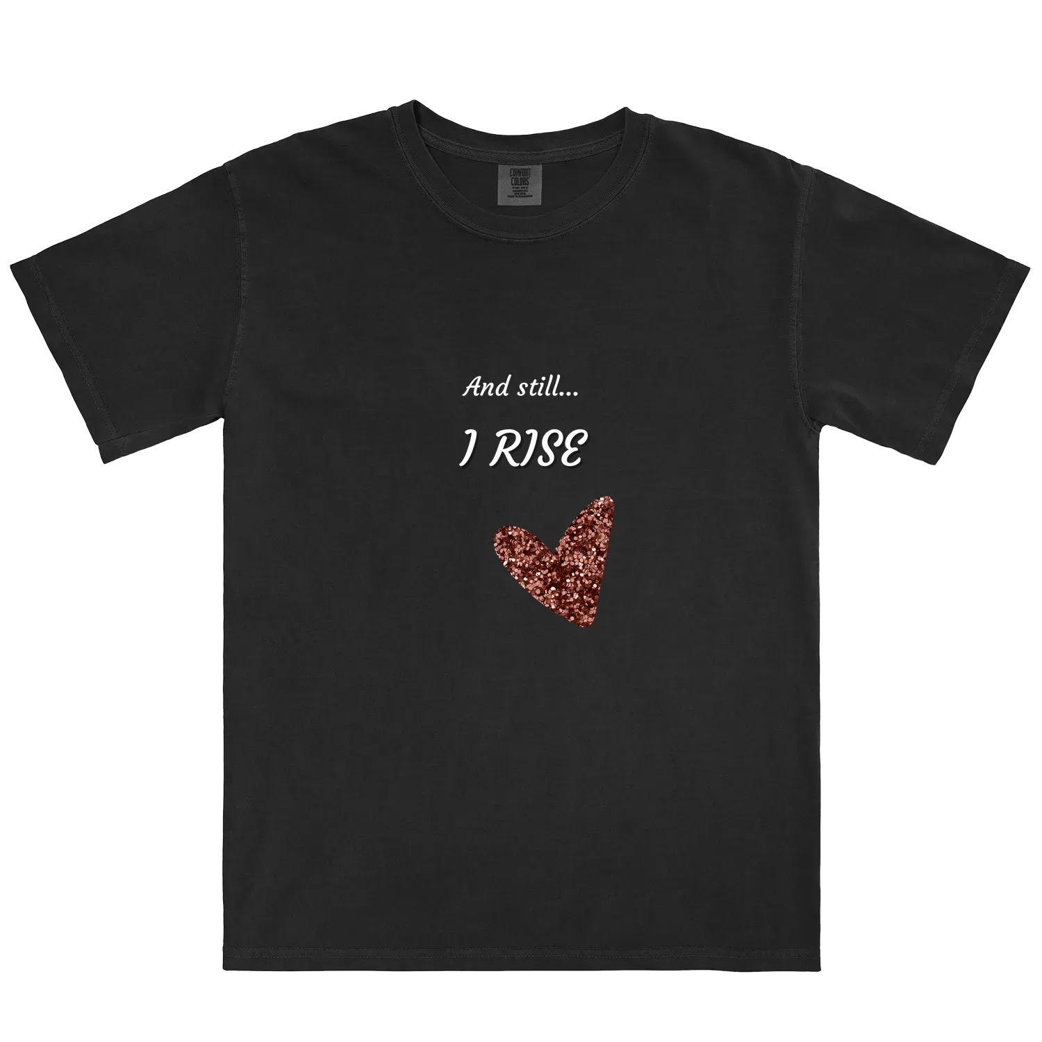 Black front flat lay