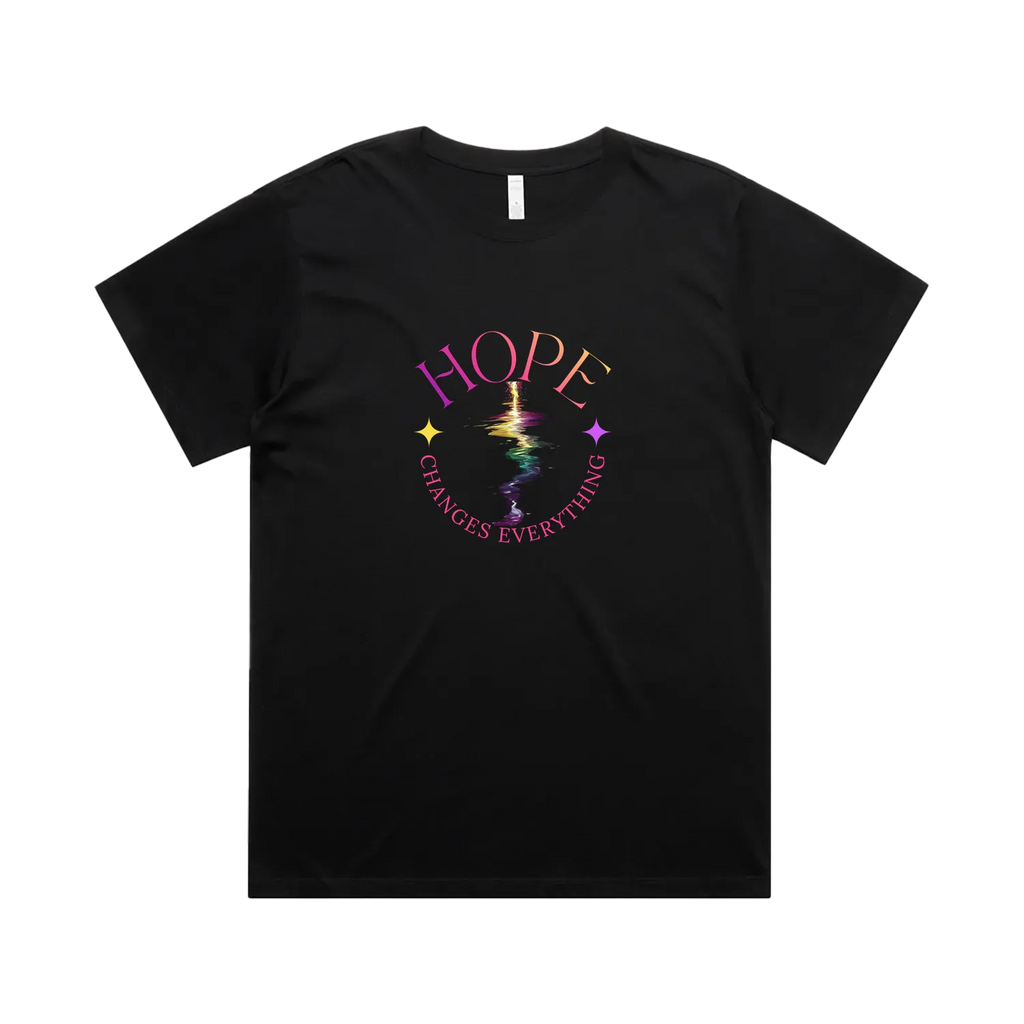 Black front flat lay