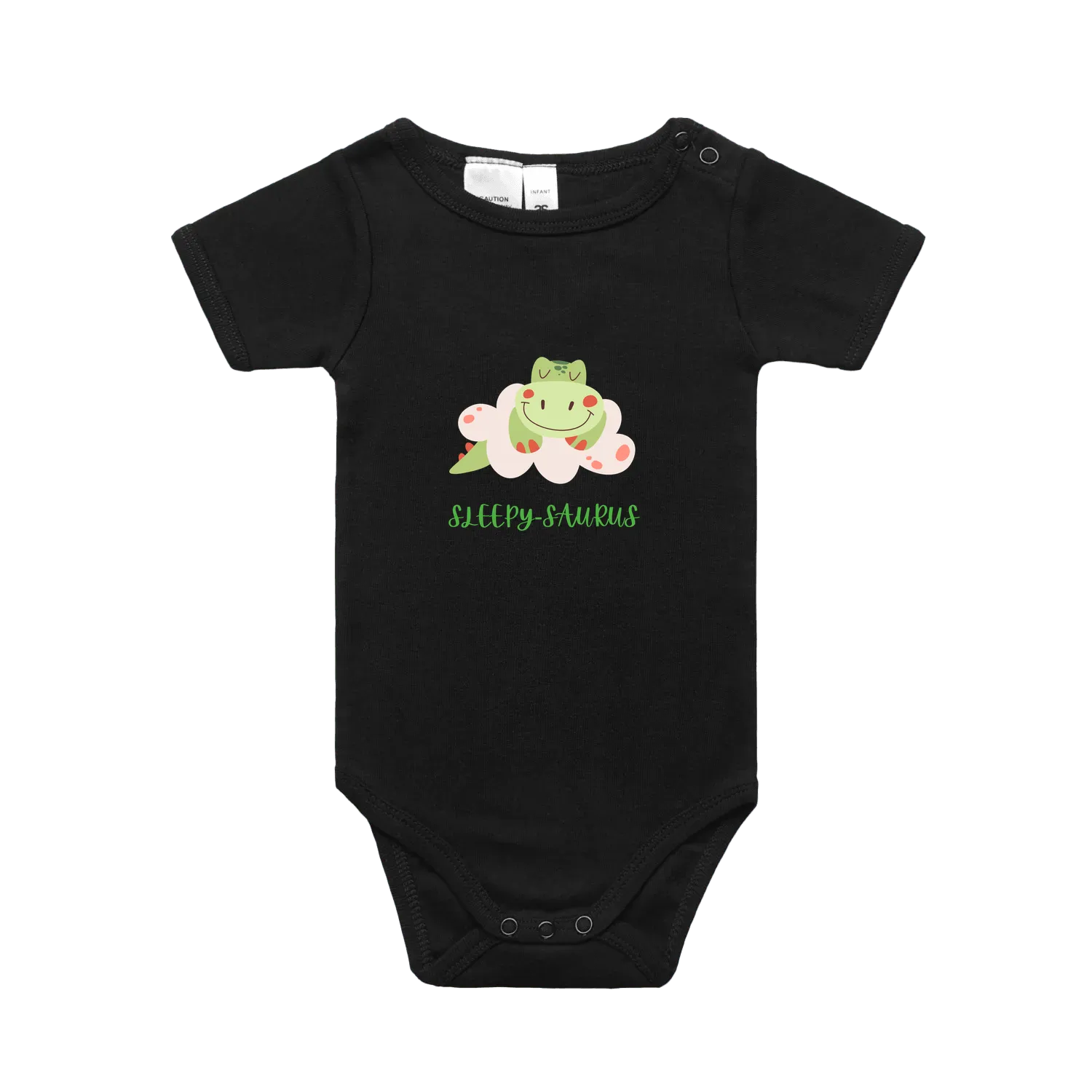 Black front flat lay