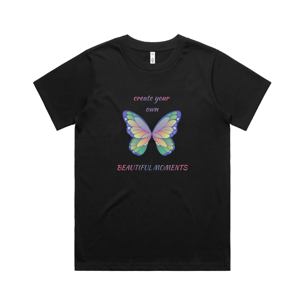 Black front flat lay