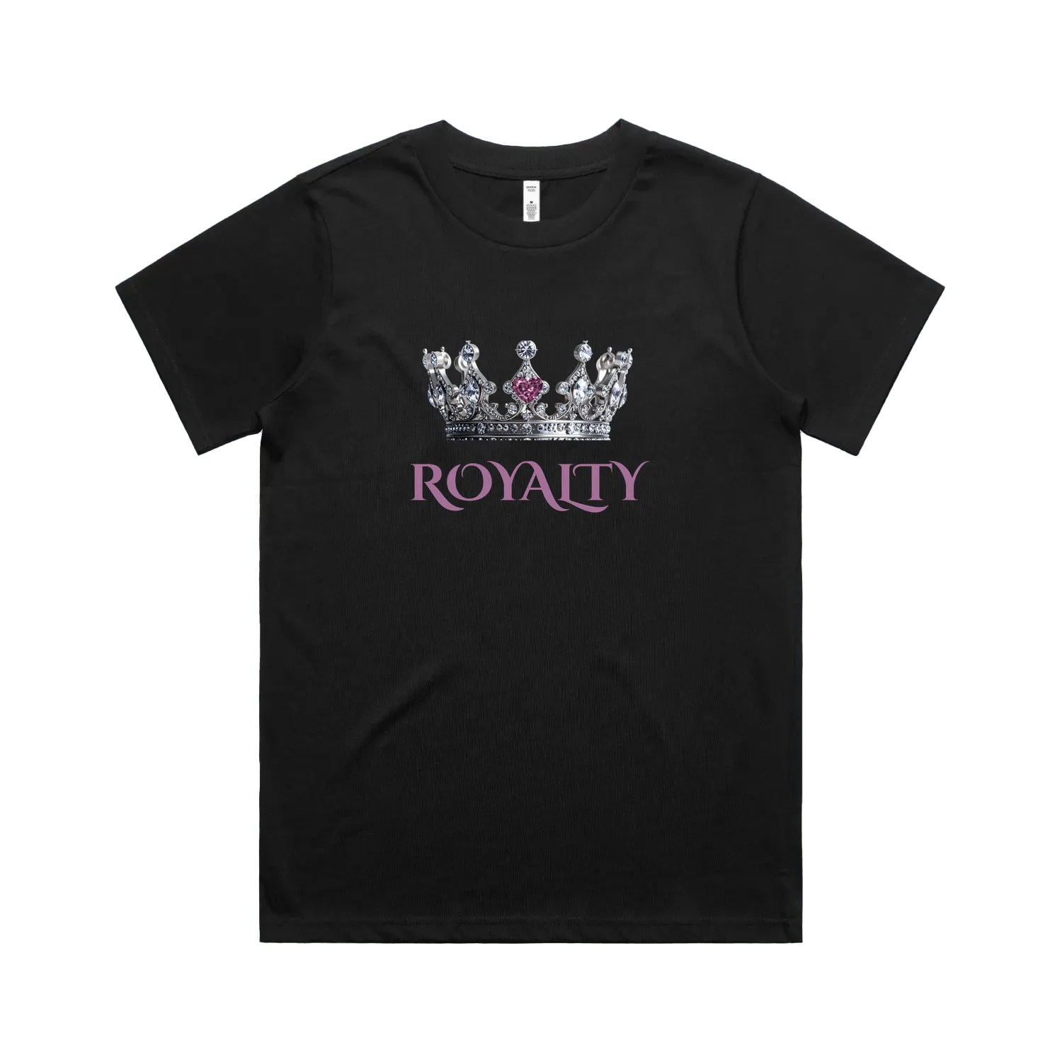 Black front flat lay