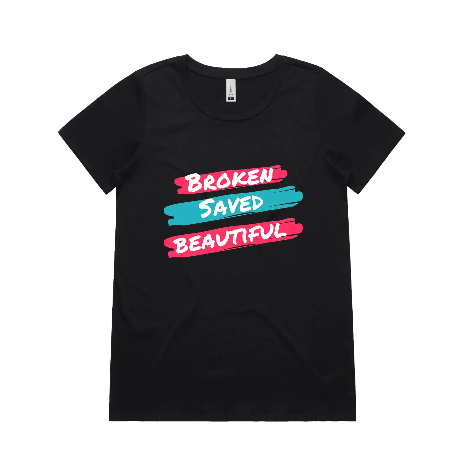 Black front flat lay