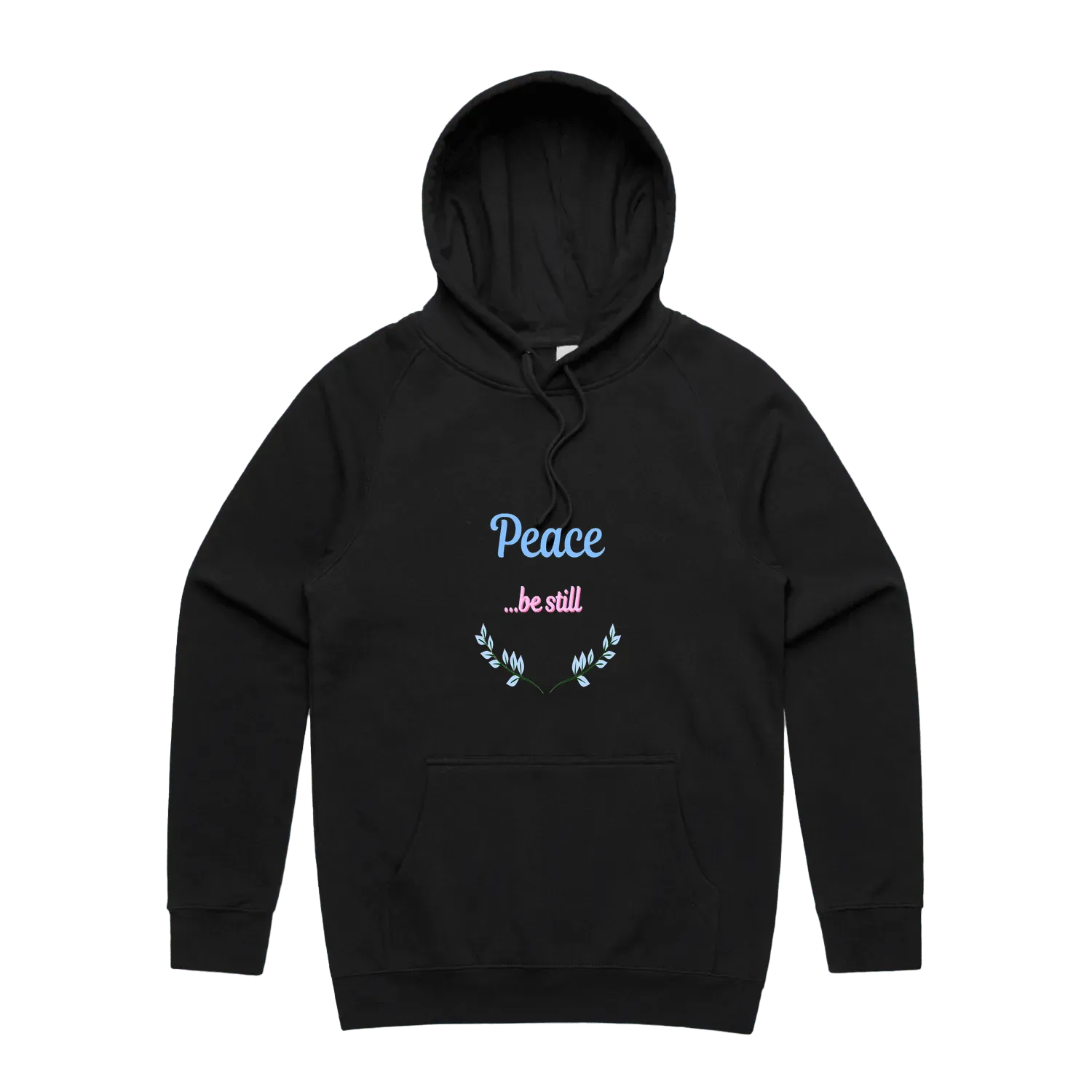 Black front flat lay