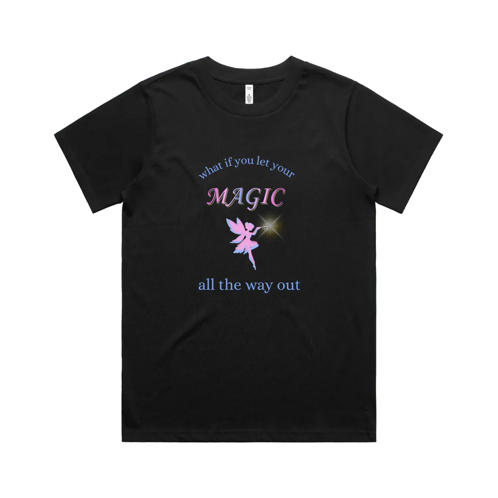 Black front flat lay