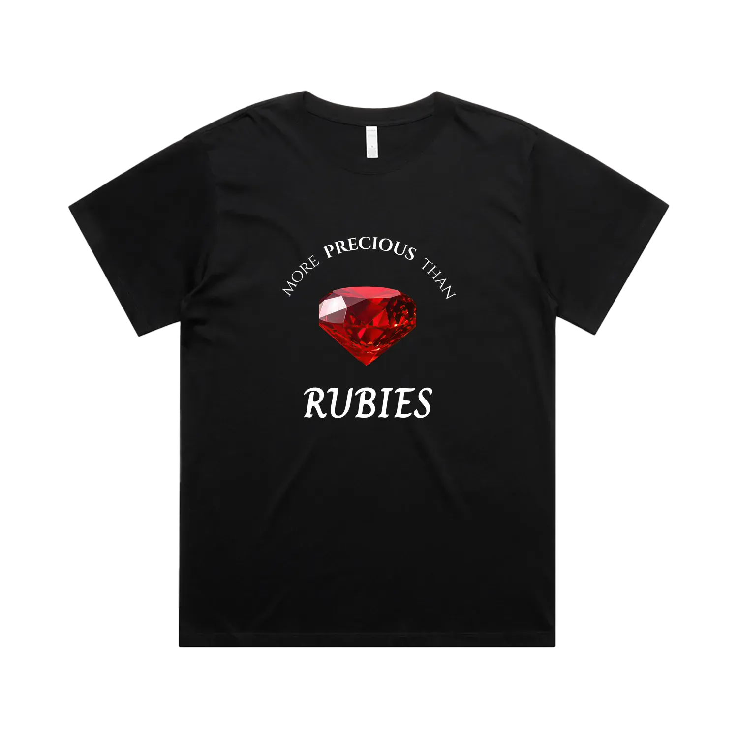 Black front flat lay