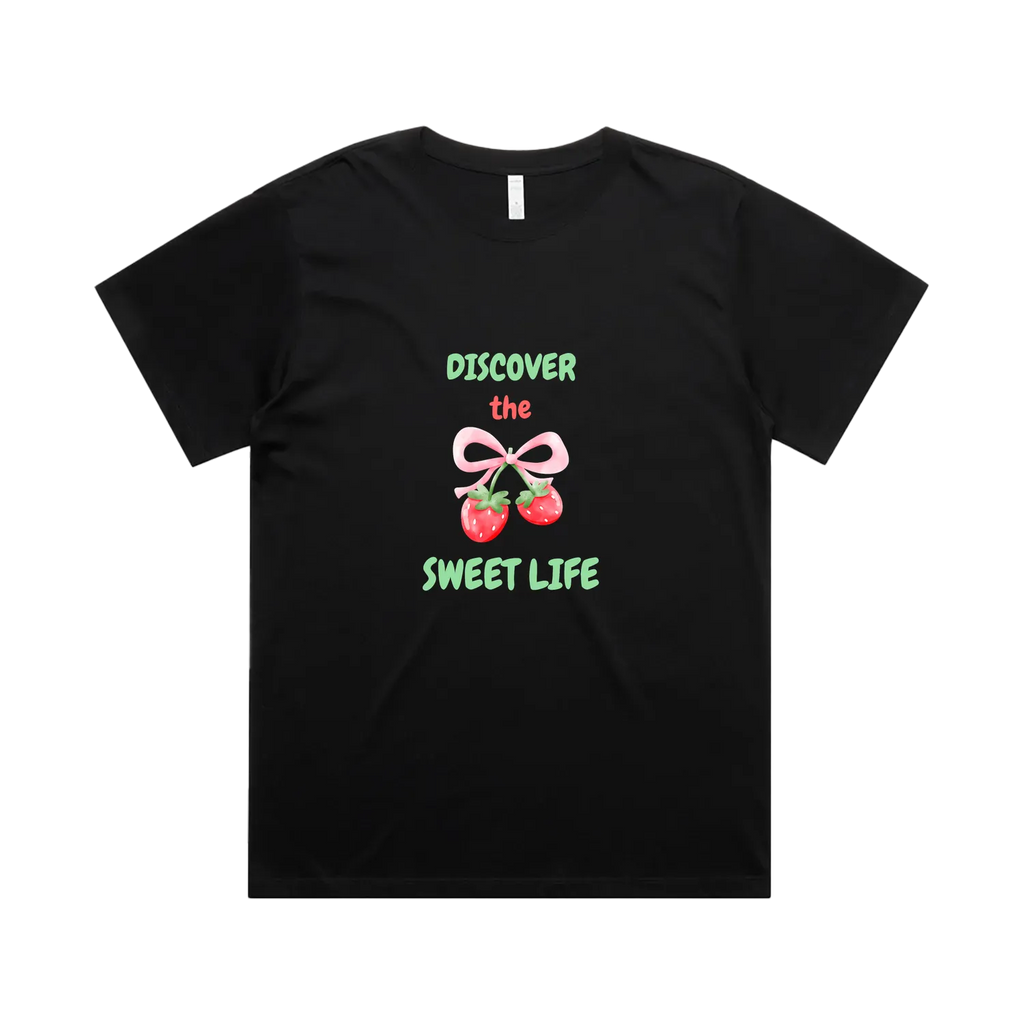 Black front flat lay