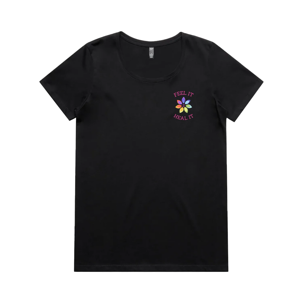 Black front flat lay