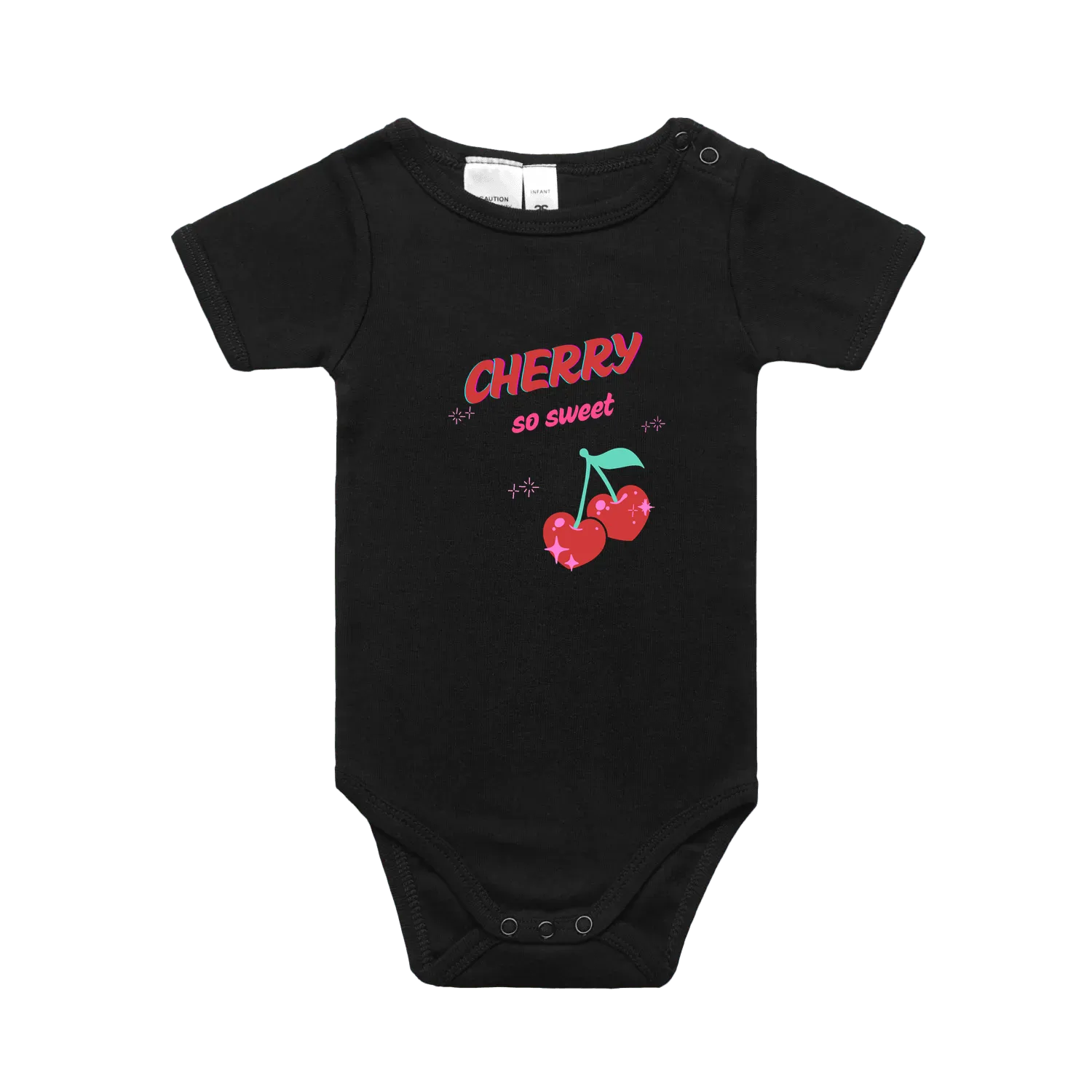 Black front flat lay