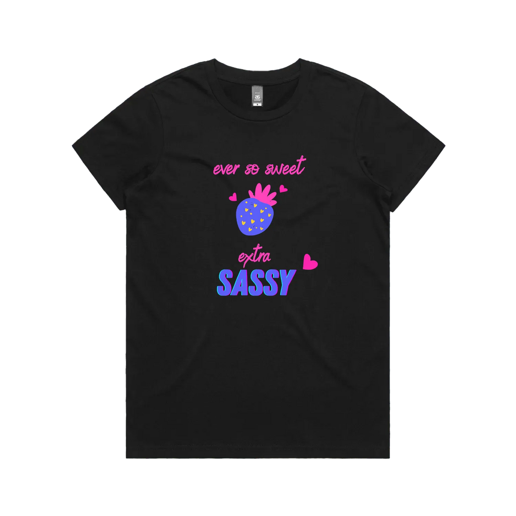 Black front flat lay