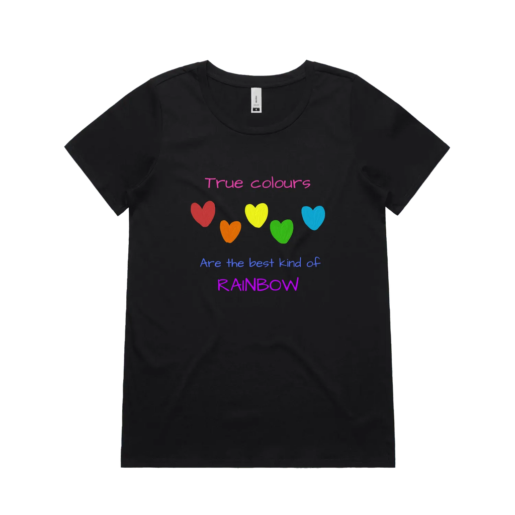 Black front flat lay