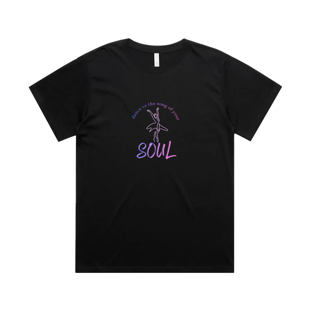 Black front flat lay