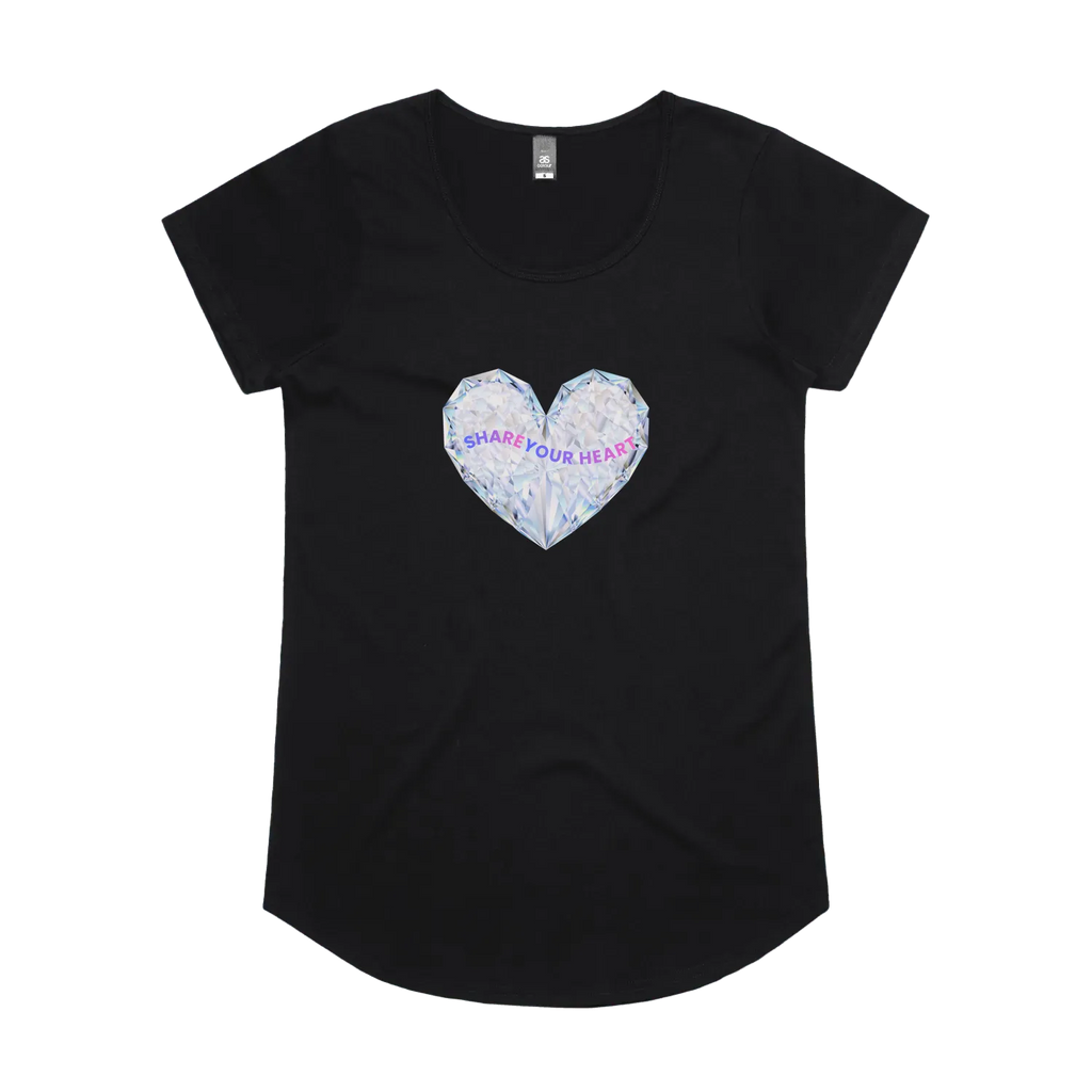 Black front flat lay