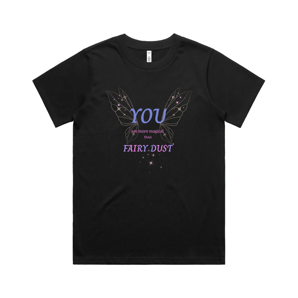Black front flat lay