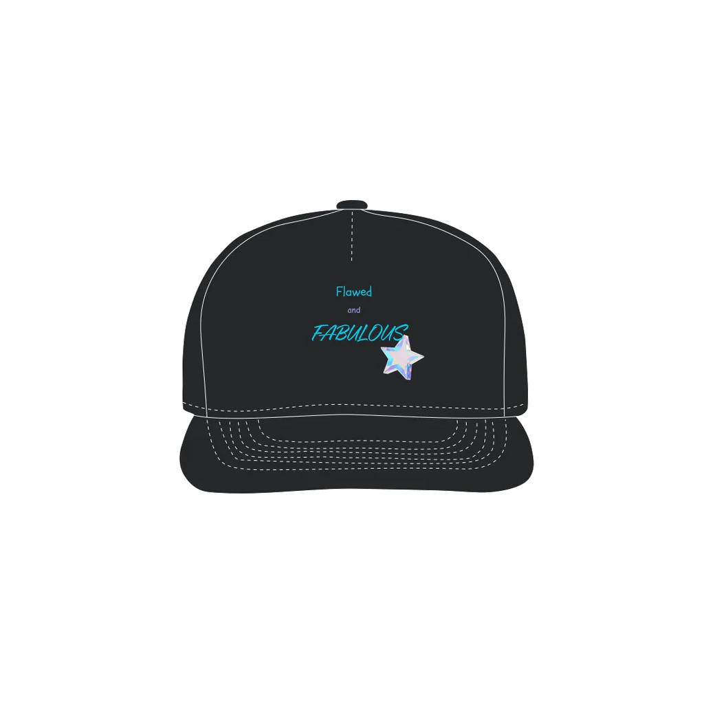 Black front flat lay