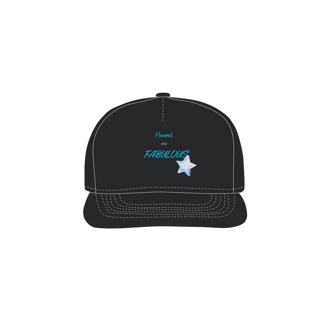 Black front flat lay