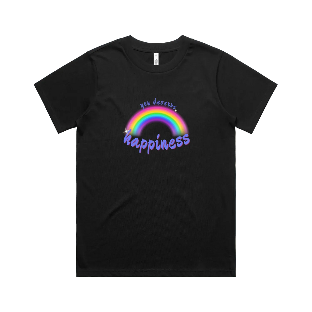 Black front flat lay