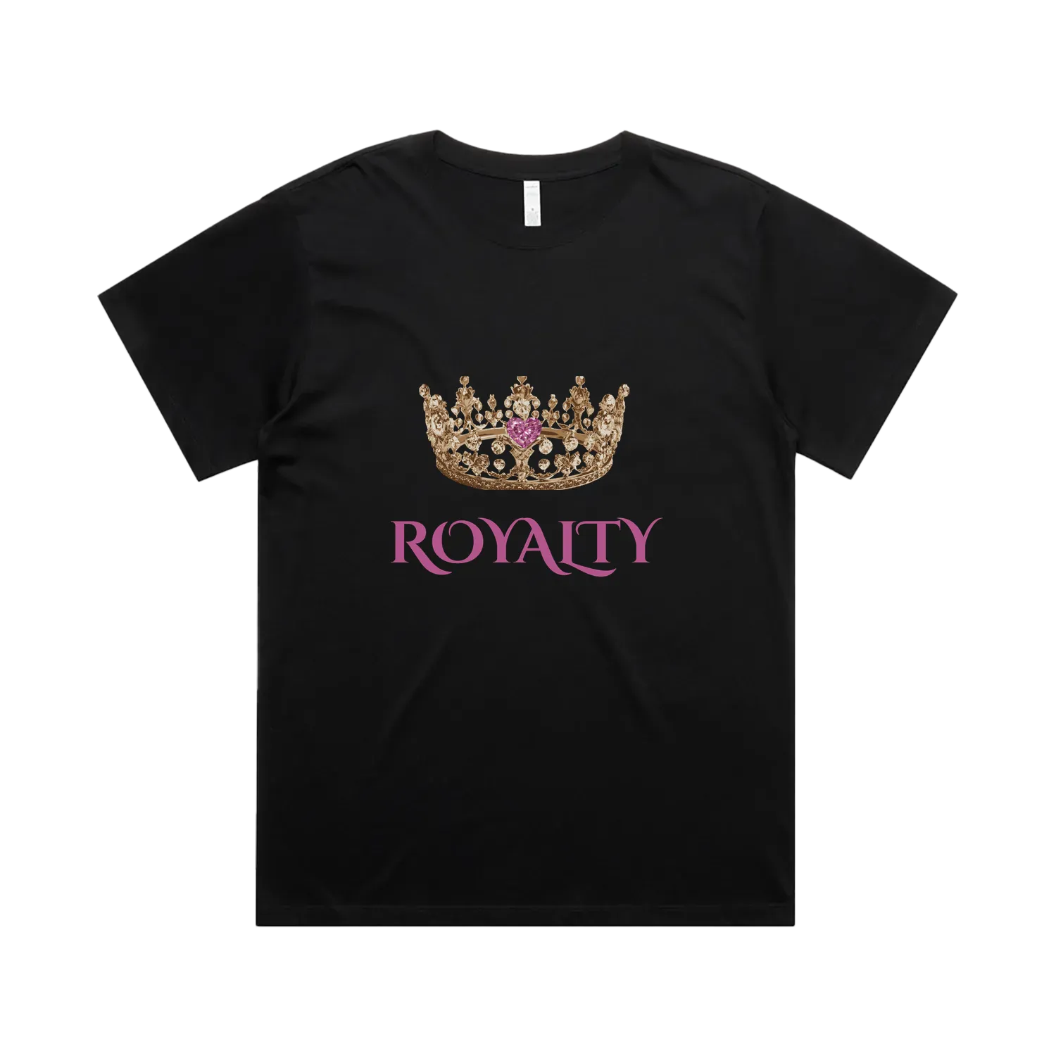 Black front flat lay