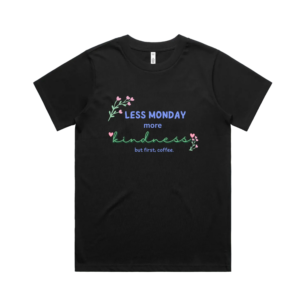 Black front flat lay