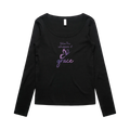 Black front flat lay
