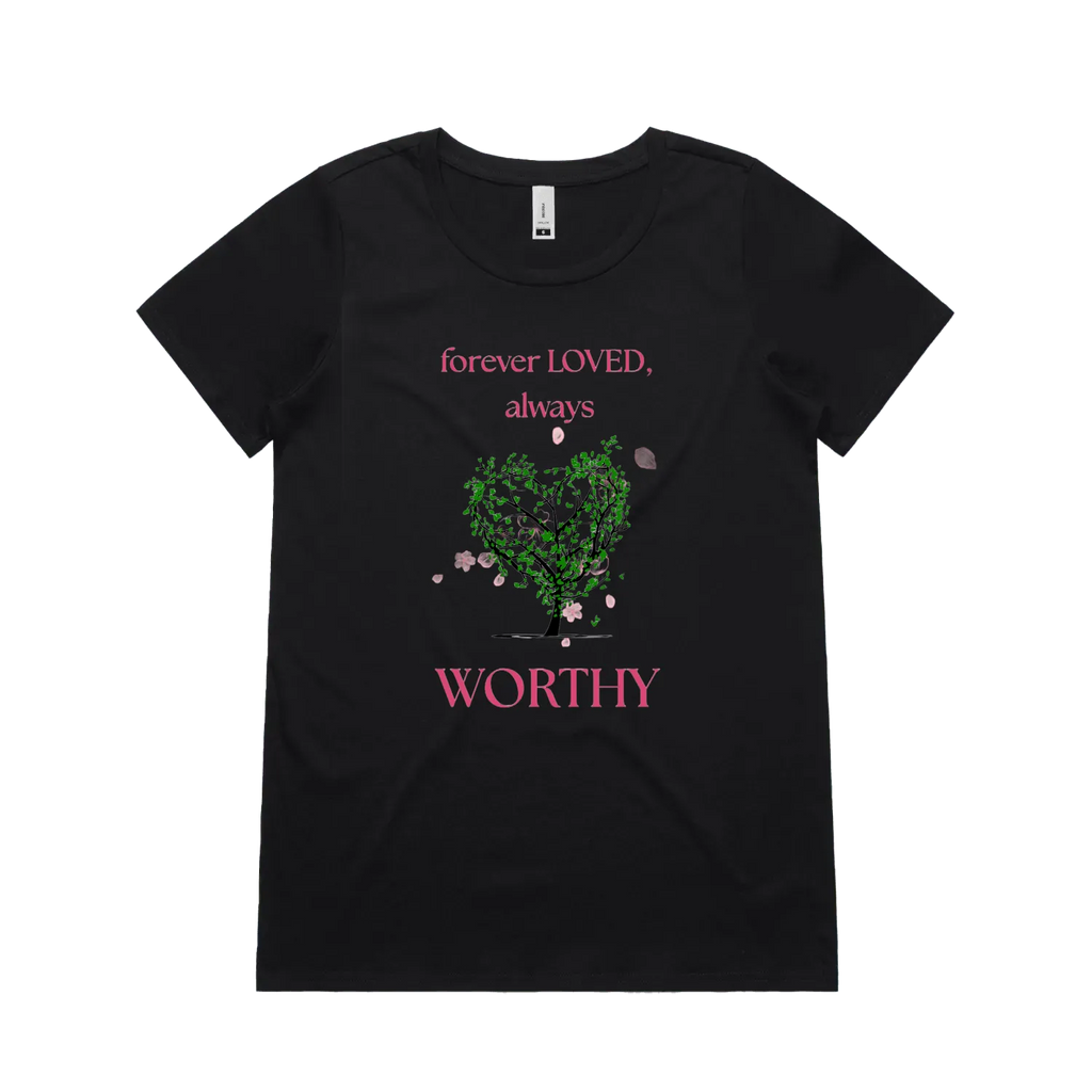 Black front flat lay